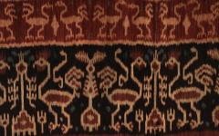 Large framed Antique Indonesia Ceremonial Ikat Hinggi from Sumba - 72243