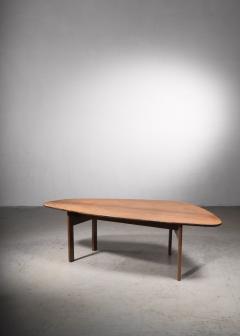 Large free form Danish coffee table 1960s - 2101452