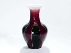 Large french ceramic vase sang de boeuf 1960 s - 985606