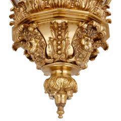 Large gilt bronze and glass Versailles lantern - 3326262