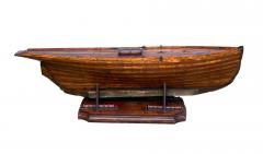 Large late 19th century ship model or pond yacht hull - 2637802