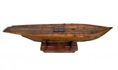 Large late 19th century ship model or pond yacht hull - 2637803