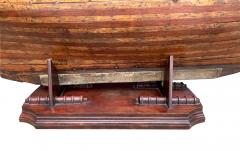 Large late 19th century ship model or pond yacht hull - 2637809