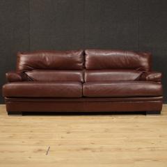 Large leather Italian sofa - 3977005