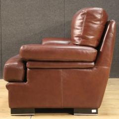 Large leather Italian sofa - 3977013