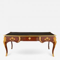 Large ormolu mounted antique French bureau plat - 1628639