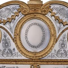 Large pair of Swedish gilt metal and engraved glass mirrors after Precht - 3724483