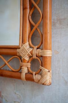 Large rectangular bamboo mirror - 4572284