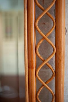 Large rectangular bamboo mirror - 4572285