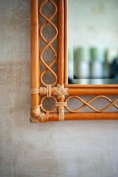 Large rectangular bamboo mirror - 4572286