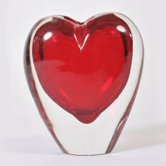 Large red Murano heart vase - 806700