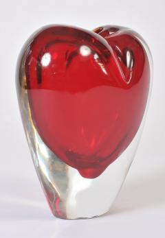 Large red Murano heart vase - 806704