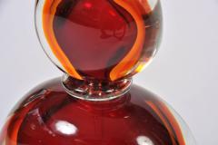 Large red and amber Murano perfume bottle - 806745