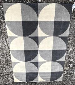 Large rug in wool with geometric design France circa 1970 - 3687023