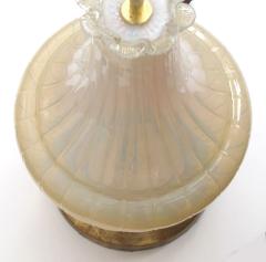 Large scaled Murano Mid century Butter cream Opaque Glass Lamp - 1236532