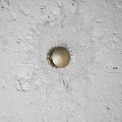 Large sconce in worked glass 1950s - 4191055