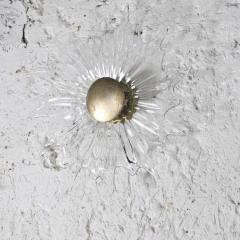 Large sconce in worked glass 1950s - 4191057