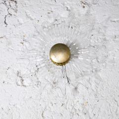 Large sconce in worked glass 1950s - 4191059