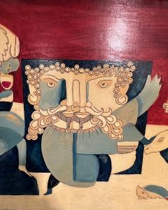 Large surrealist collage Belgium 1945 - 4475828