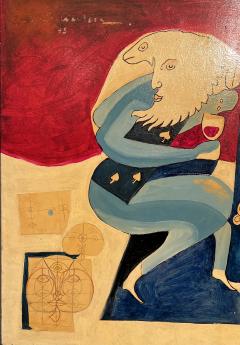 Large surrealist collage Belgium 1945 - 4475829