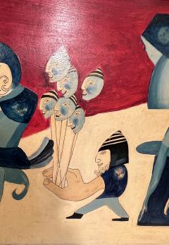 Large surrealist collage Belgium 1945 - 4475832