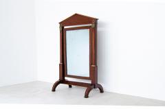 Large tilting mirror with original mercury mirror wooden structure - 2728264