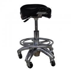 Larin Leather Saddle Chrome Bar Stool - 2456078