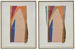 Larry Zox Larry Zox Bonac I II Abstract Expressionist Screenprint by Larry Zox 1981 - 4345449
