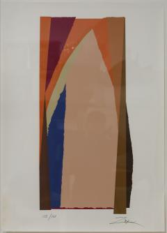 Larry Zox Larry Zox Bonac I II Abstract Expressionist Screenprint by Larry Zox 1981 - 4345456