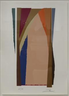 Larry Zox Larry Zox Bonac I II Abstract Expressionist Screenprint by Larry Zox 1981 - 4345457
