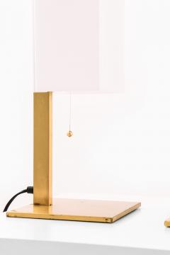 Lars Gunnar Nordstr m Pair of Table Lamps in Brass and Plastic by Lars Gunnar Nordstr m 1960s - 4596270