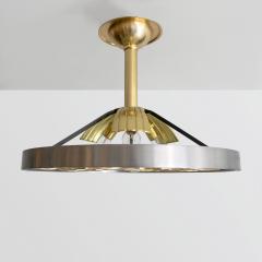 Lars Holmstr m LARS HOLMSTROM SCANDINAVIAN MODERN STEEL AND BRASS PENDANT FIXTURE ARVIKA - 955672