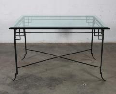 Las Palmas Collection Imperial Palace Wrought Iron Glass Japanese Tea Table - 1985330