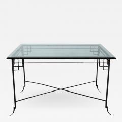 Las Palmas Collection Imperial Palace Wrought Iron Glass Japanese Tea Table - 1985880