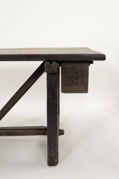 Late 17th Century Catalan Oak Console Table or Writing Desk - 3533673
