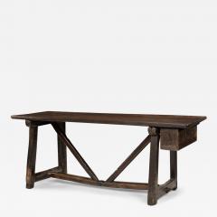 Late 17th Century Catalan Oak Console Table or Writing Desk - 3536272