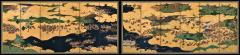 Late 17th Century Japanese Screen Pair Battle of Ichi no tani and Yashima - 4096513