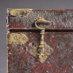 Late 17th Century Leather And Brass Travelling Box - 3209600
