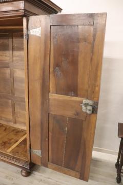 Late 17th Century Louis XIV Solid Walnut Antique Wardrobe or Armoire with Secret - 2963119