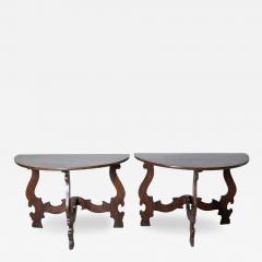 Late 17th Century Pair Of Walnut Consoles - 4159375