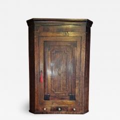 Late 18C English Regency Corner Wall Cabinet - 2022649