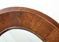 Late 18th C Early 19th C French Walnut Oval Mirror with Fine Bead - 2769443