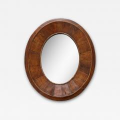 Late 18th C Early 19th C French Walnut Oval Mirror with Fine Bead - 2775160