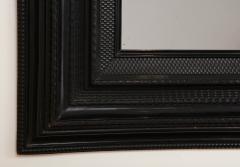 Late 18th C Italian Ebonized Walnut Guilloche Frame Mirror with Old Glass - 1900862