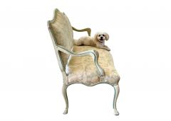 Late 18th C Swedish Rococo Painted Banquette - 4624836