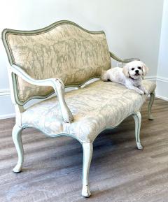 Late 18th C Swedish Rococo Painted Banquette - 4624838