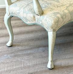 Late 18th C Swedish Rococo Painted Banquette - 4624839