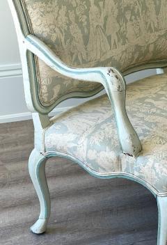 Late 18th C Swedish Rococo Painted Banquette - 4624840