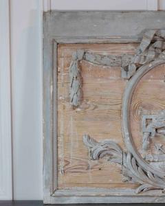 Late 18th Century French Carved Boiserie Panel with Original Paint - 4737057
