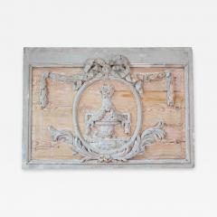 Late 18th Century French Carved Boiserie Panel with Original Paint - 4738835